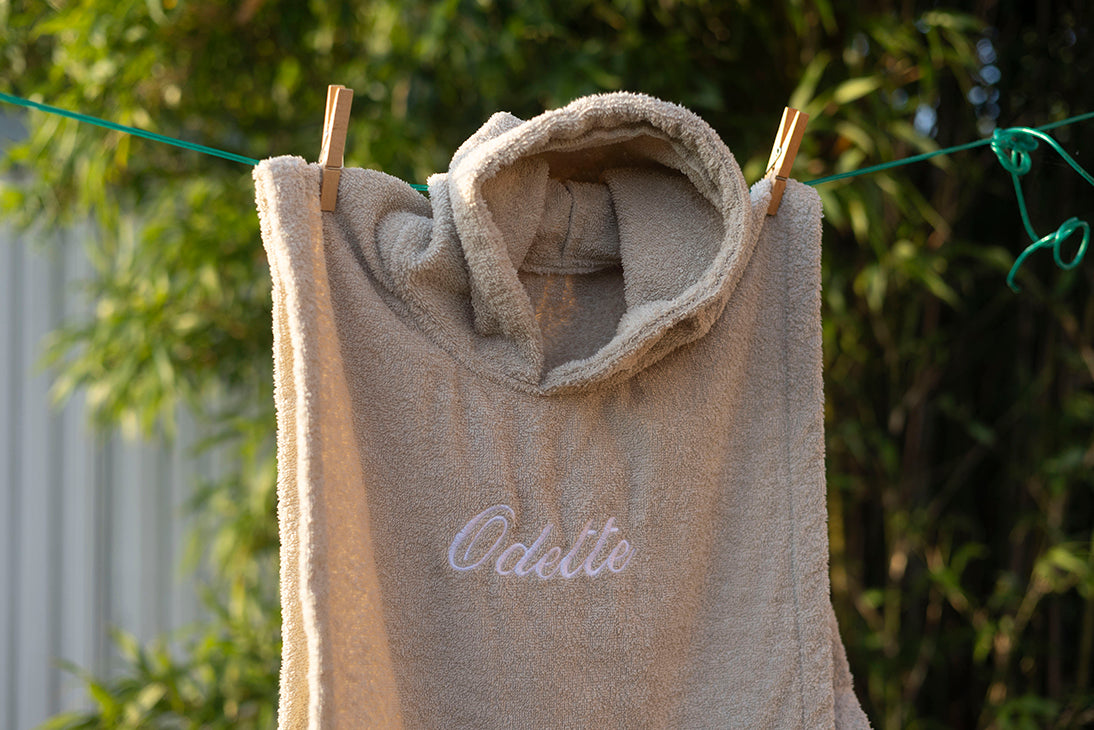 Gepersonaliseerde badponcho