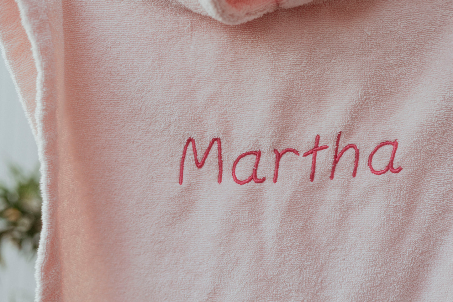Gepersonaliseerde badponcho