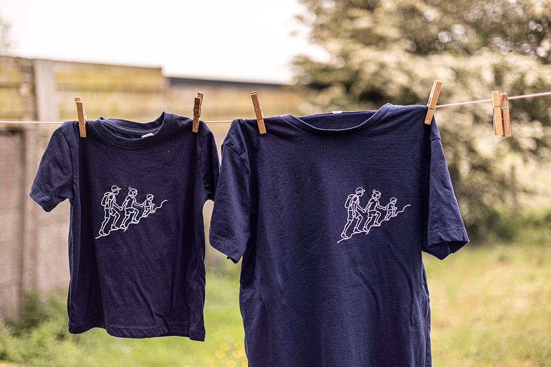 T-shirt met gepersonaliseerde lijntekening
