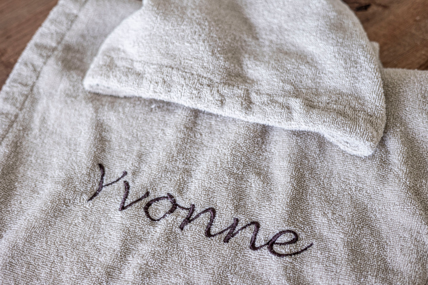 Gepersonaliseerde badponcho