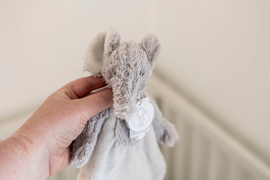 Elephant Enzo Knuffeldoekje – Gepersonaliseerd